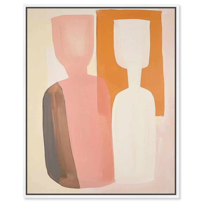 Peach Echoes II Canvas by Art Remedy - 30" x 36" - White