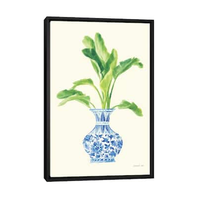 iCanvas "Palm Chinoiserie I" by Danhui Nai Framed Canvas Print