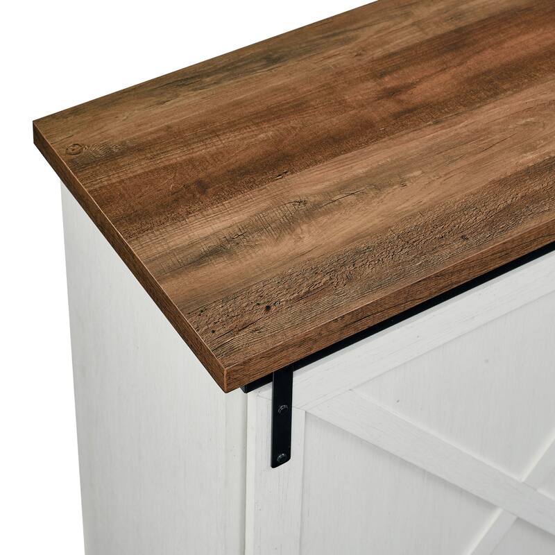Middlebrook 56-Inch Sliding X Barn Door Sideboard