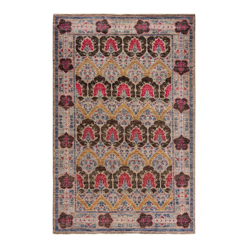 Overdyed, One-of-a-Kind Hand-Knotted Area Rug - Beige - 5' 0" x 7' 7"