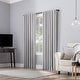 preview thumbnail 13 of 88, Sun Zero Evelina Faux Dupioni Silk Blackout Curtain Panel, Single Panel