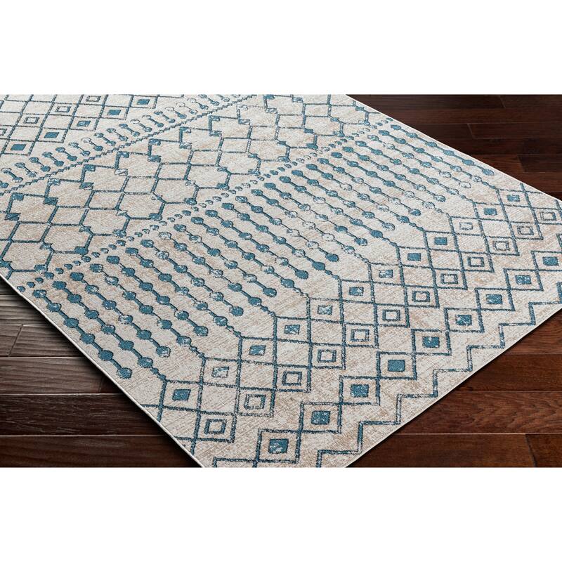 Livabliss Quince Bohemian Machine Washable Area Rug