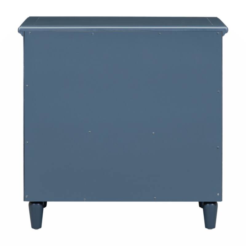 3-Drawer Nightstand Storage Wood Cabinet