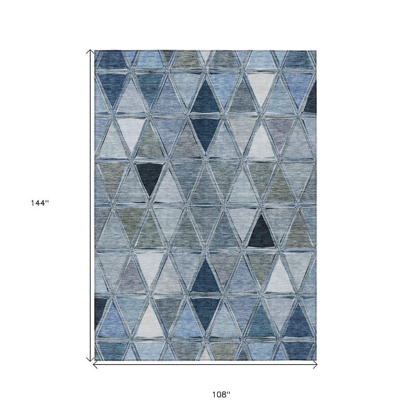 HomeRoots Geometric Transitional Rectangle Outdoor Rug