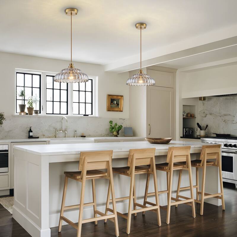 Starsky Modern 1-Light Single Novelty Glass Pendant