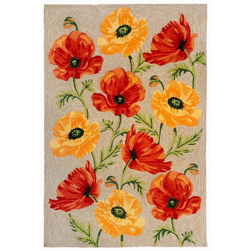 Liora Manne Ravella Icelandic Poppies Indoor/Outdoor Rug