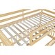 preview thumbnail 16 of 58, Twin Over Twin Bunk Bed with Slide,Ladder,Door,Safety Guardrails,Floor