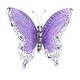 preview thumbnail 23 of 32, Iron Metal Eclectic Butterfly Wall Decor in Blue, Purple, or Green (16" H X 21" W) - 16 x 21