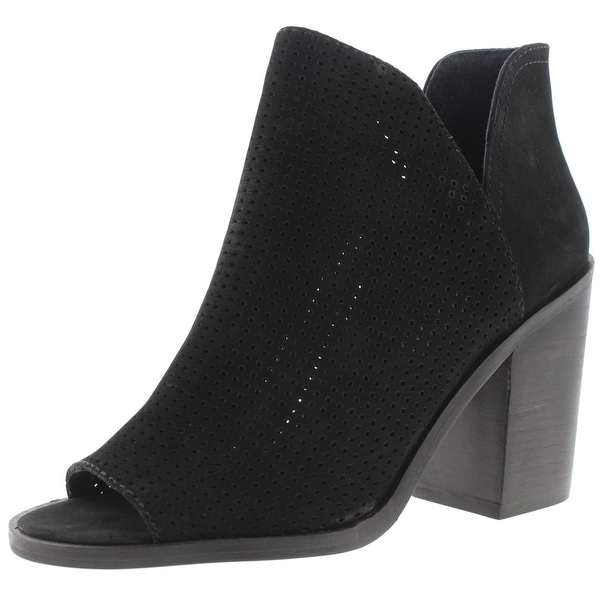 Steve Madden Womens Tala Booties Nubuck Open Toe