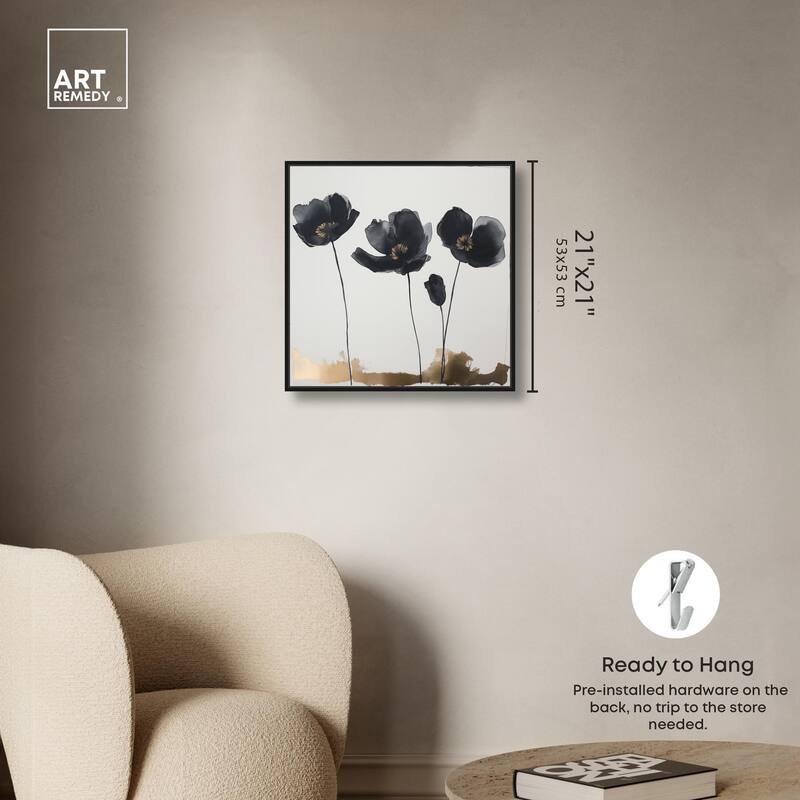 Nocturnal Flowers I Canvas by Art Remedy