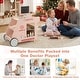 preview thumbnail 14 of 18, Costway Wooden Doctor Playset with Cart Toy Accessories for Toddlers - See Details