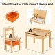 preview thumbnail 6 of 31, Gymax Kids Table and Chair Set Wood Activity Study Desk w/ Storage