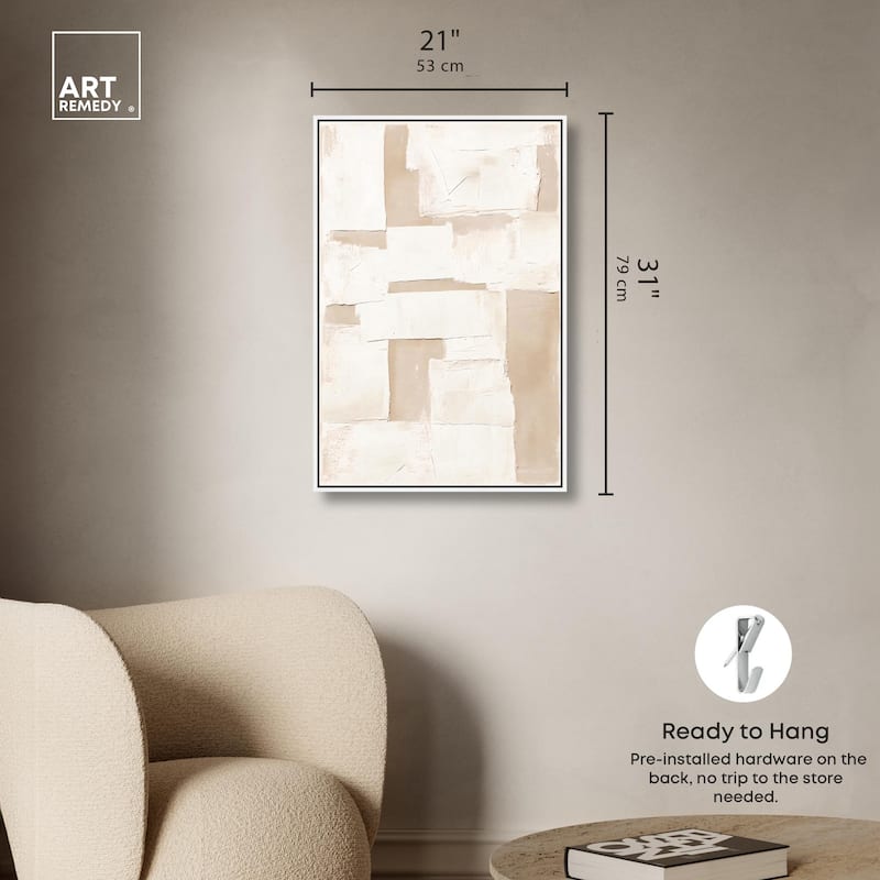 Plastered Planes III Canvas by Art Remedy