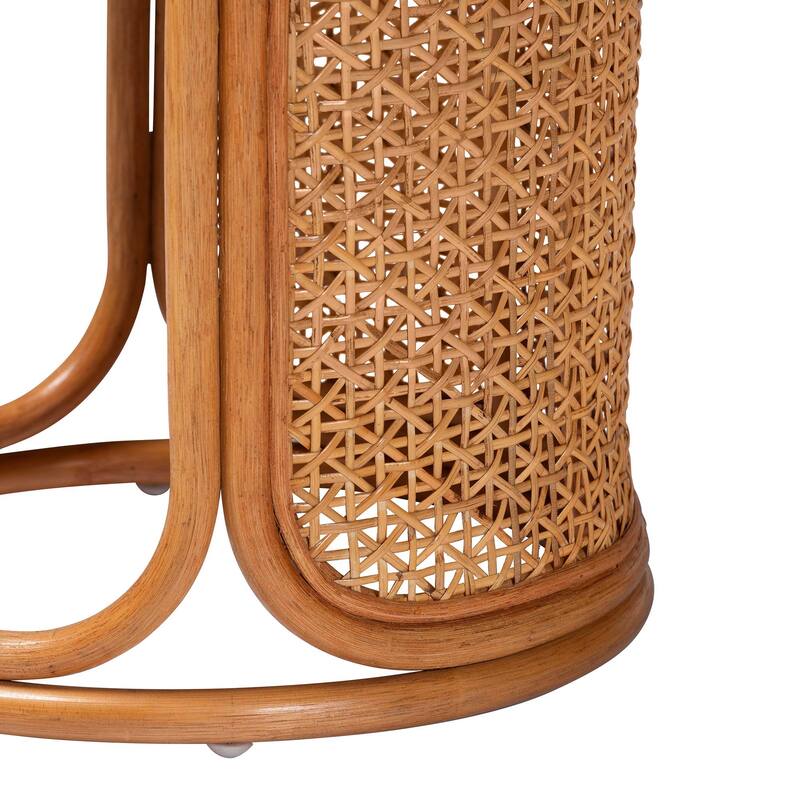 Eldon Bohemian Honey Rattan 2-Piece Nesting End Table Set
