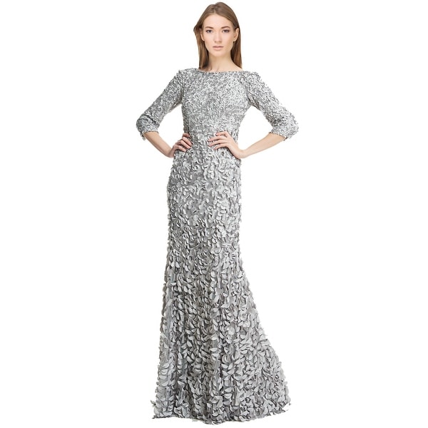 theia long sleeve gown