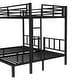 preview thumbnail 20 of 21, Metal Detachable Triple Bunk Bed，Twin XL & Twin Size