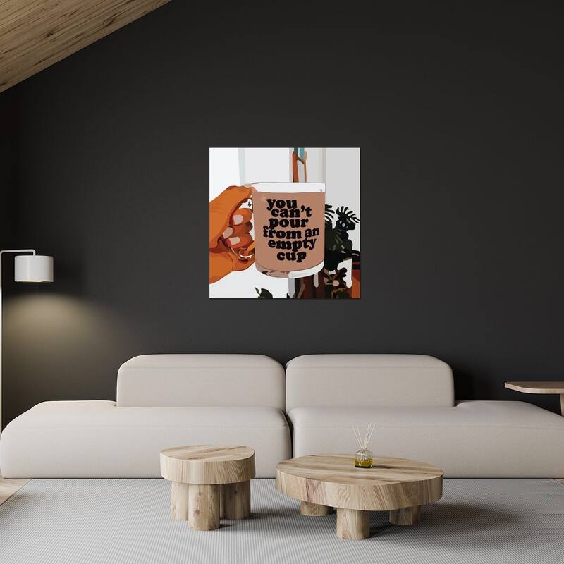 Empty Cup Print On Acrylic Glass by Artpce