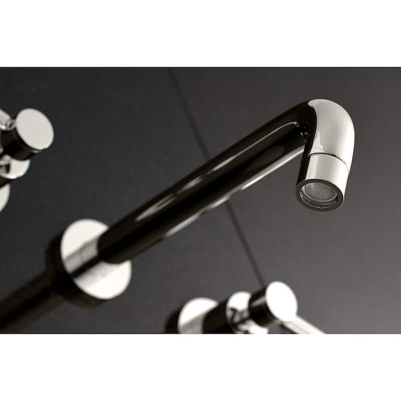 Concord 3-Hole Wall Mount Roman Tub Faucet in Polished Nickel