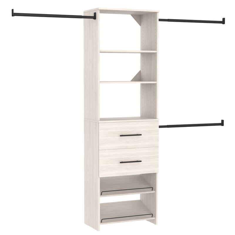 ClosetMaid SuiteSymphony Modern 25-inch Tower 2-Drawer Closet System
