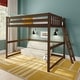 preview thumbnail 23 of 30, Max and Lily Full-Size High Loft Bed Walnut
