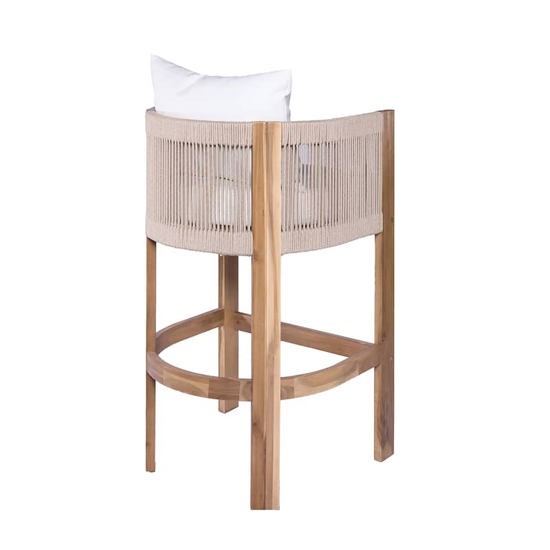 Christopher Knight Home - Martinez Outdoor Acacia Wood Barstools (Set of 2)
