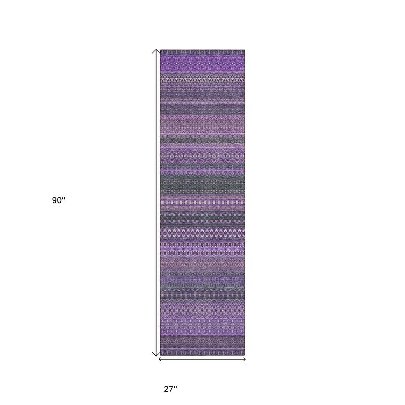 Lamo Stripe Weather Resistant Timeless Fusion Outdoor Rug