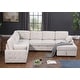 preview thumbnail 4 of 23, Convertible Pull-out Sectional Sofa Loveseat Sleeper with Storage and Pillows Beige