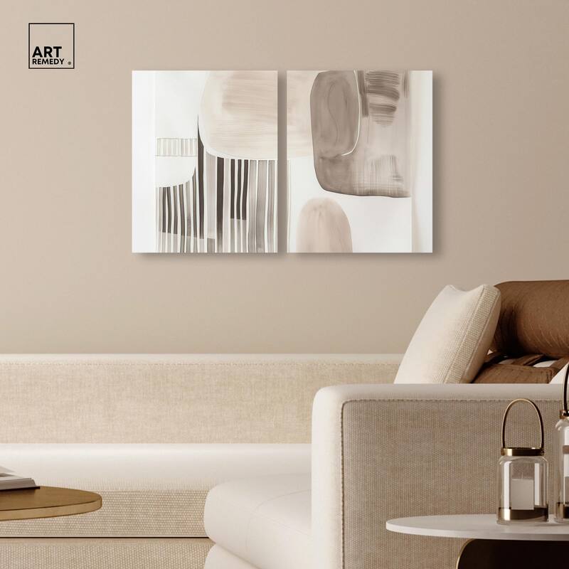 Slumbering Patterns II Canvas Set of 2 by Art Remedy, Gallery Wrapped