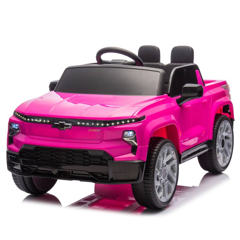 24V Licensed Chevrolet Silverado Kids Ride-On Car with Remote Control, Bluetooth, LED Lights, MP3 鈥?For Ages 2-5