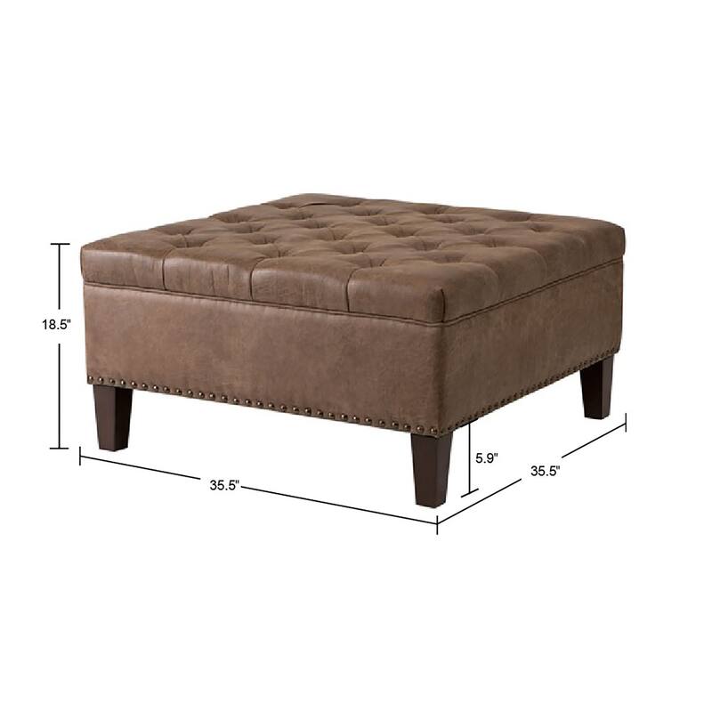 Madison Park Alice Tufted Square Cocktail Ottoman