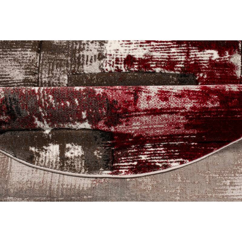Rhodes Collection Abstract Area Rug