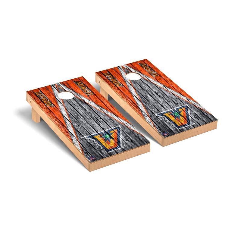 Texas Rio Grande Valley Vaqueros Weathered Cornhole Board Set