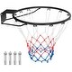 preview thumbnail 6 of 5, 18" Basketball Rim Wall Door Mounted Basketball Hoop Replacement Black