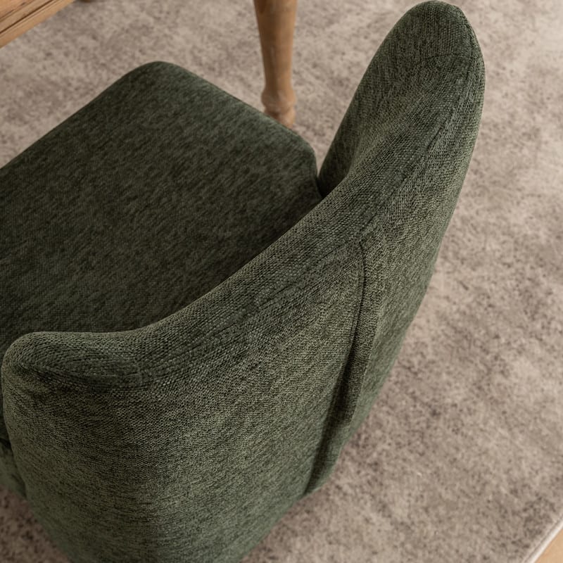 Modern Upholstered Accent Chair with Back for Dining Room, Living Room, Bedroom