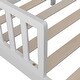 preview thumbnail 10 of 19, Modern Design Wooden Baby Toddler Bed Furniture with Safety Guardrails
