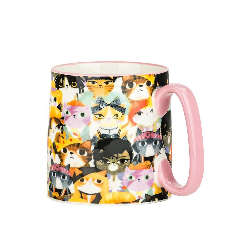 10 Strawberry Street Bella Animal Mugs, Set of 4