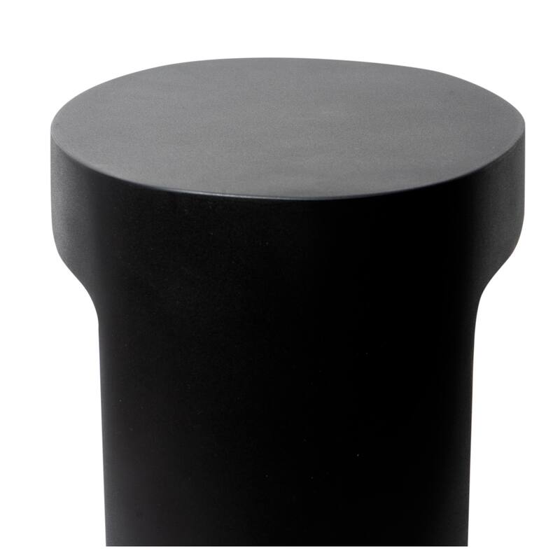 ALFI brand ABST66BM Black Matte Solid Surface Resin Bathroom / Shower Stool