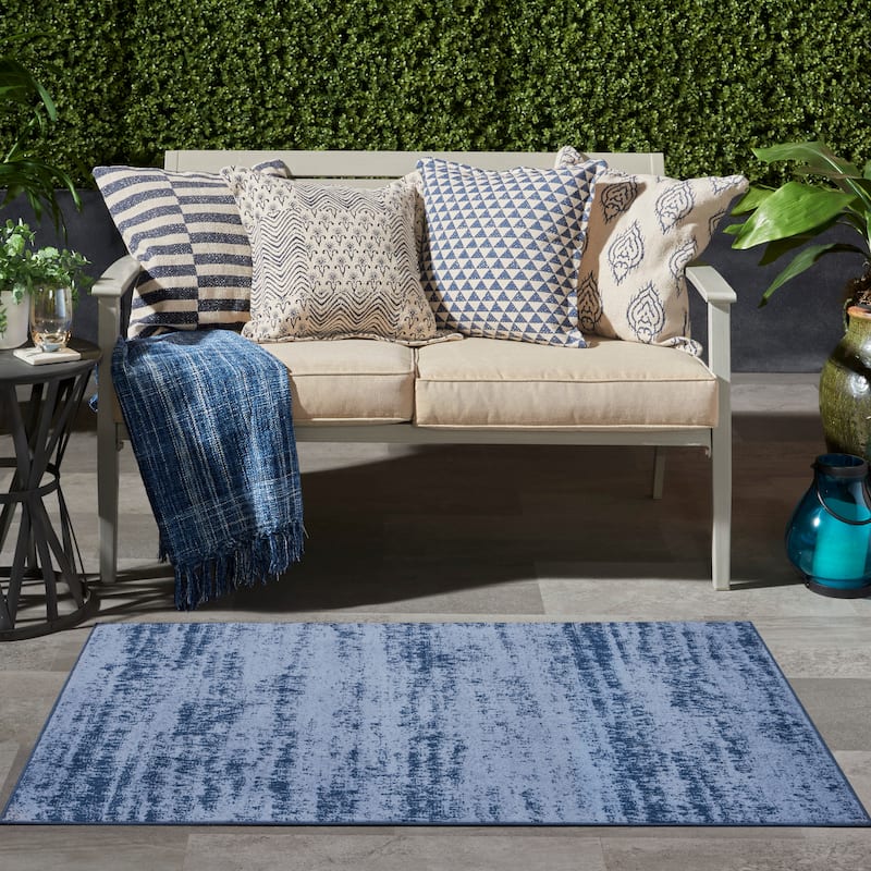 Nourison Essentials Solid Indoor/Outdoor Area Rug