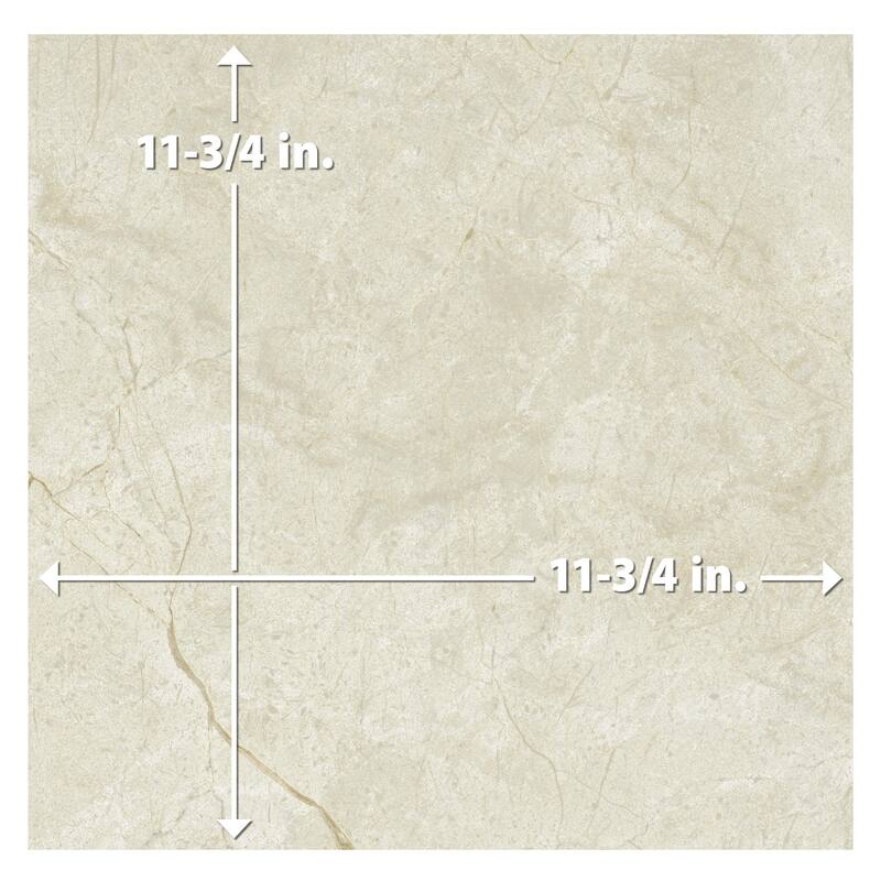 Merola Tile Reve Beige 11-3/4" x 11-3/4" Porcelain Floor and Wall Tile