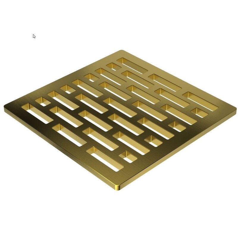 Decorative Shower Drains  4-INCH SQUARE GRID SHOWER DRAIN