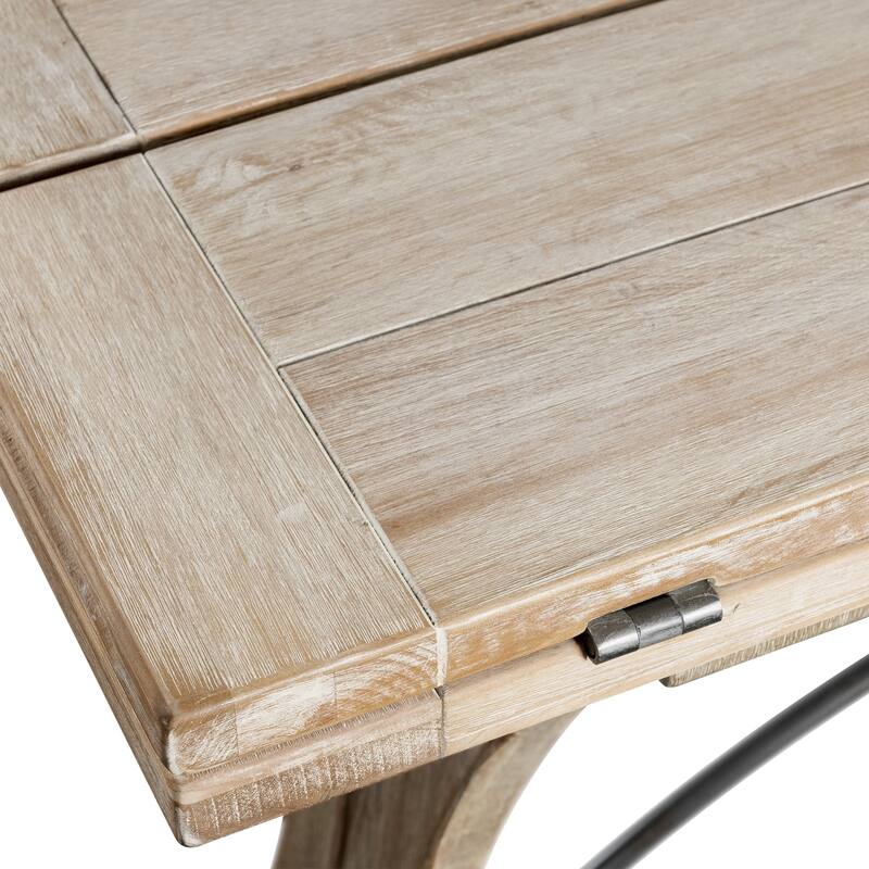 Folding Dining Table - Hollywood Regency Style, Versatile Table, Seats 6, 60 Inch Long