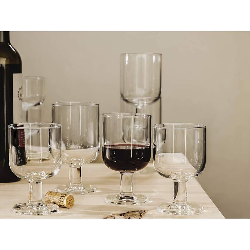 Bormioli Rocco Hosteria 11.75 oz. Stackable All Purpose Wine Stemware, Set of 6