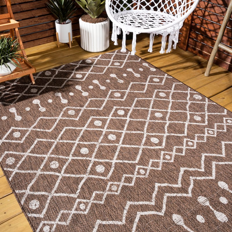JONATHAN Y Tokay Tribal Bohemian Indoor/Outdoor Area Rug