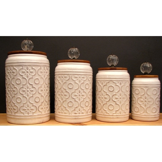3 piece ceramic canister set