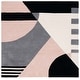 preview thumbnail 12 of 72, SAFAVIEH Handmade Rodeo Drive Sofoula Mid-Century Modern Abstract Wool Rug 6' Square - Pink/Ivory - Square