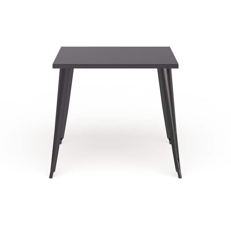35.5'' Square Metal Indoor-Outdoor Table - 35.5"W x 35.5"D x 29.75"H