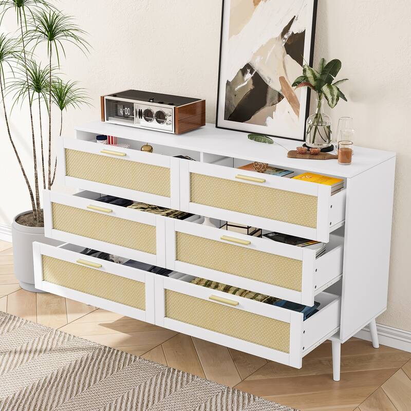 6 drawer 13.38 in. Wide Dresser