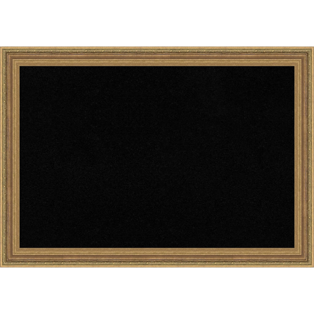 Elliot Gold Framed Cork Board - Bulletin Board, Organization Board, Pin Board