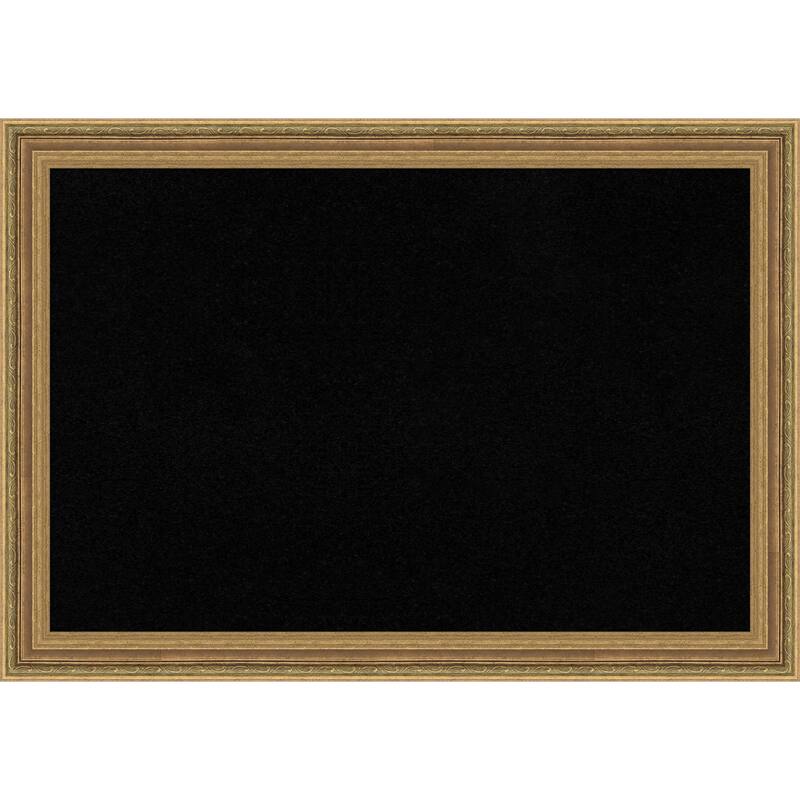 Elliot Gold Framed Cork Board - Bulletin Board, Organization Board, Pin Board
