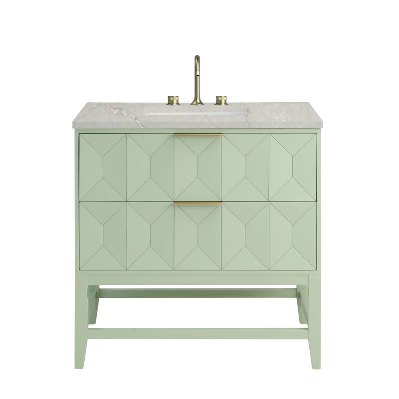 Emmeline 36" Single Vanity Cabinet, Pistachio